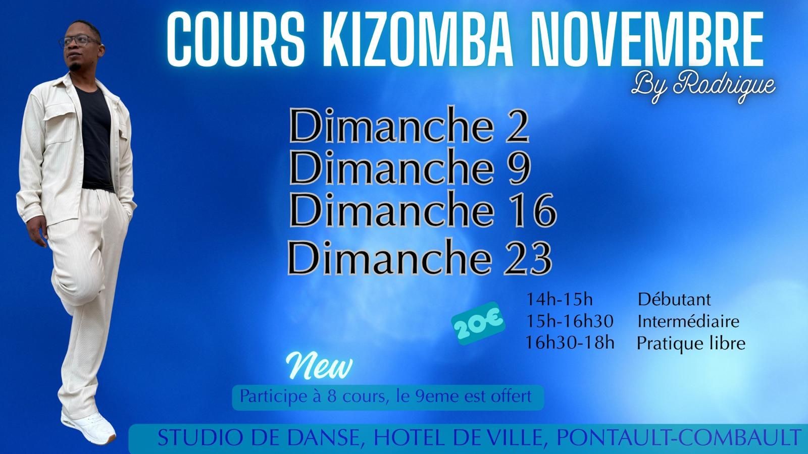Cours de Kizomba pour débutants et Intermédiaires à Pontault-Combault 🕺💃