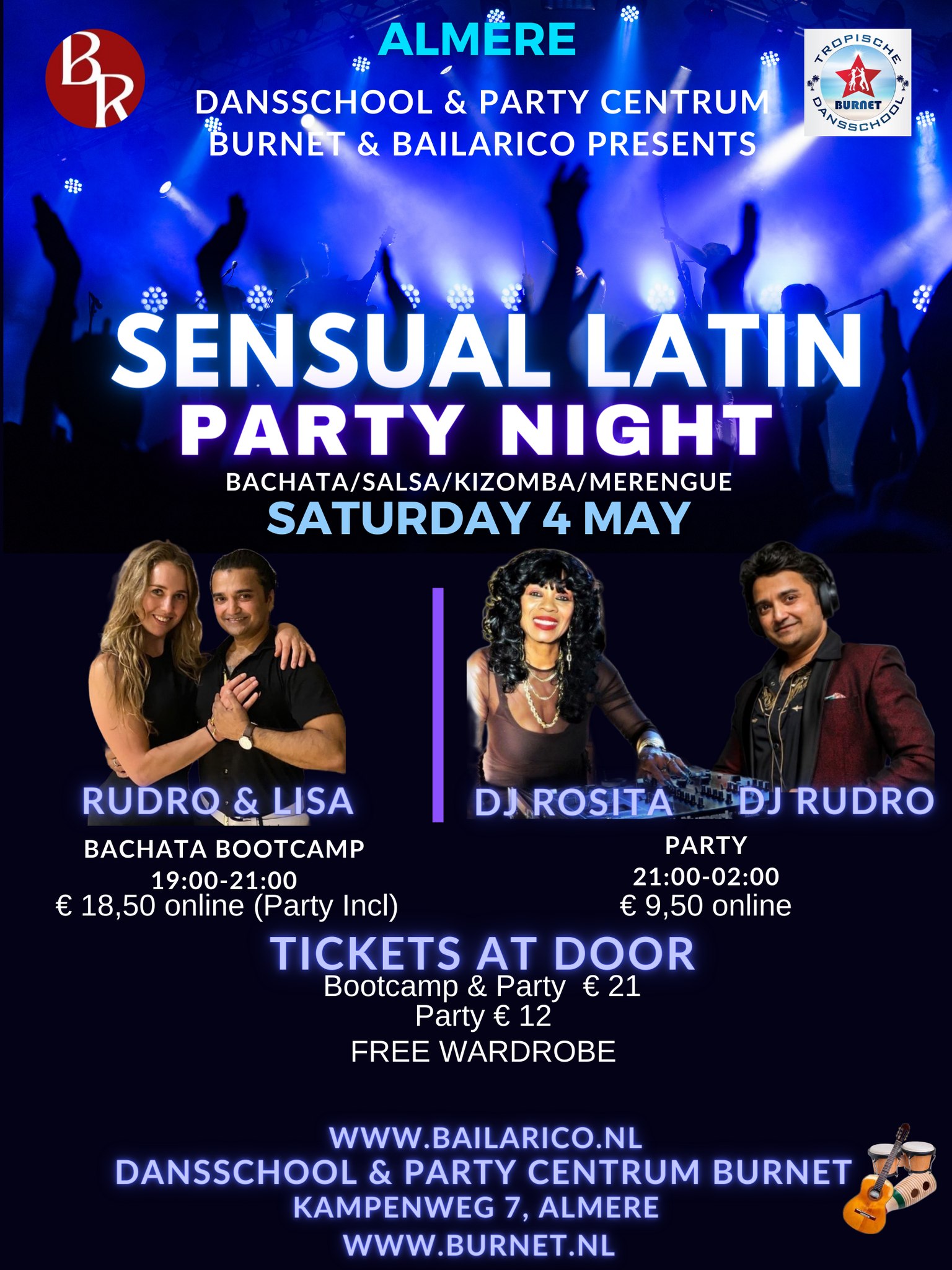 Grand Sensual Latin Dance Night Almere by Burnet & Bailarico