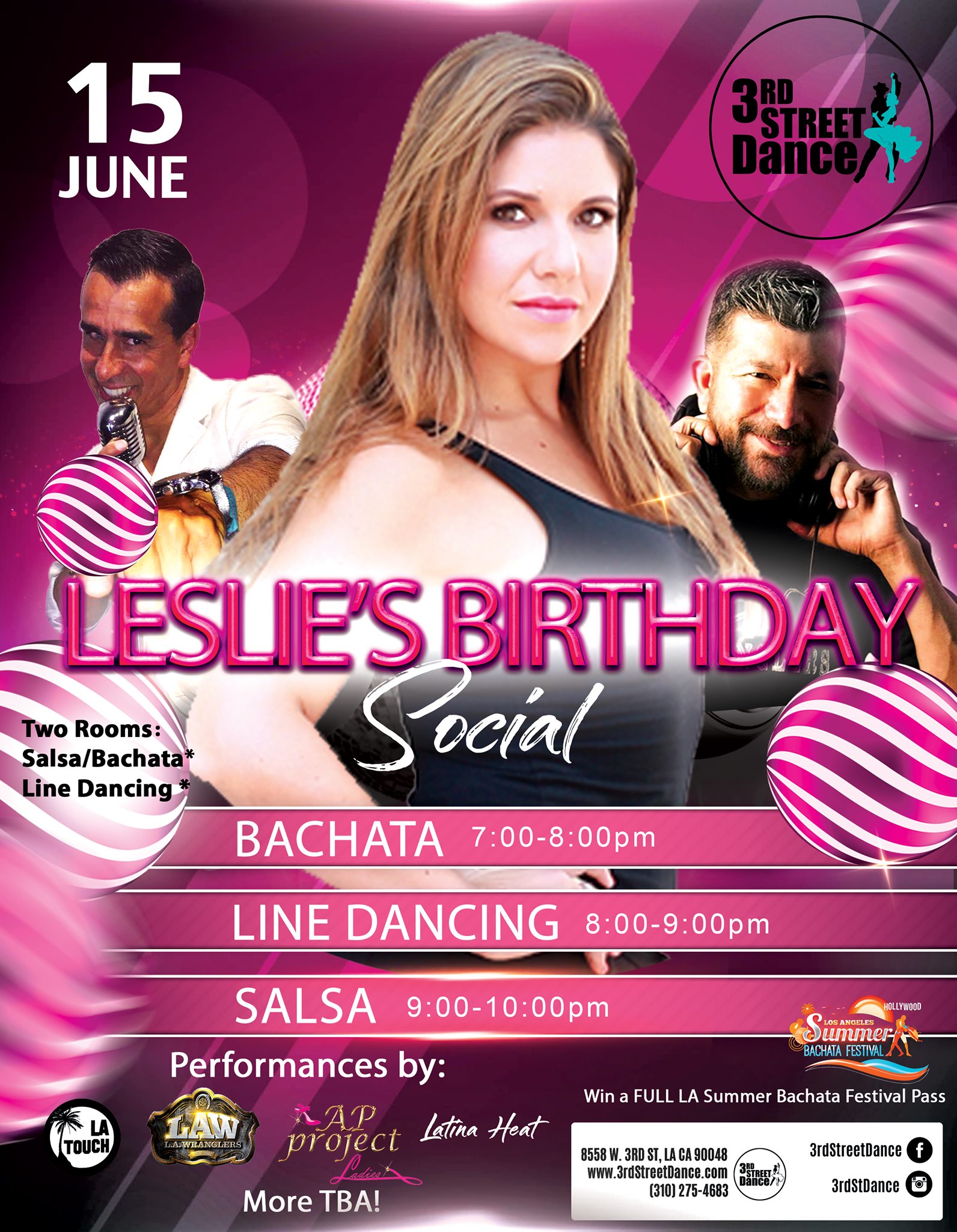 3rd Street Dance Latin Social: Leslie's Birthday!