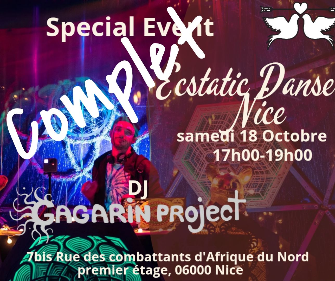Ecstatic Danse Nice avec Gagarin Project ( Sold Out)