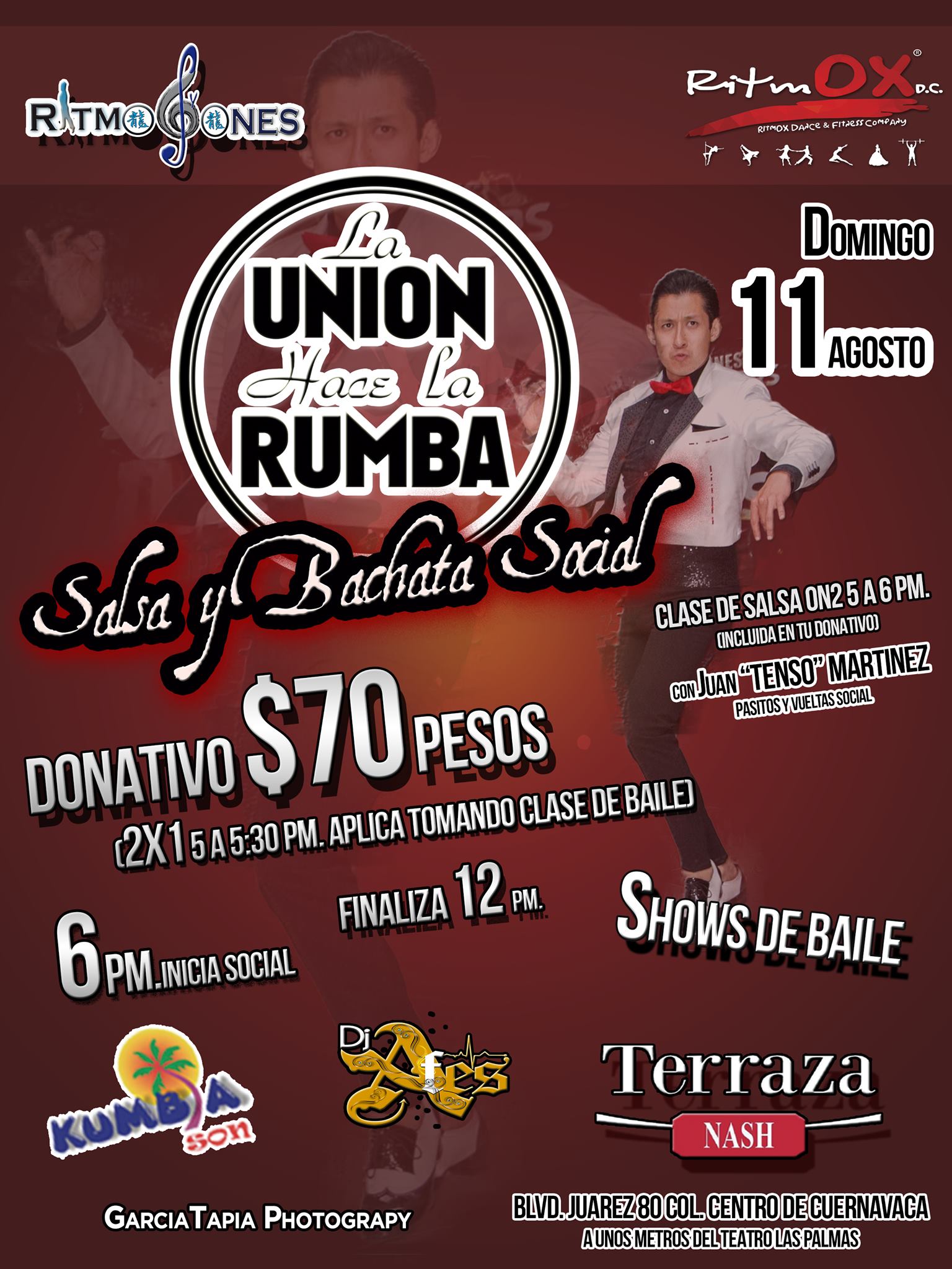 La Unión Hace La Rumba Salsa Y Bachata Social De Agosto