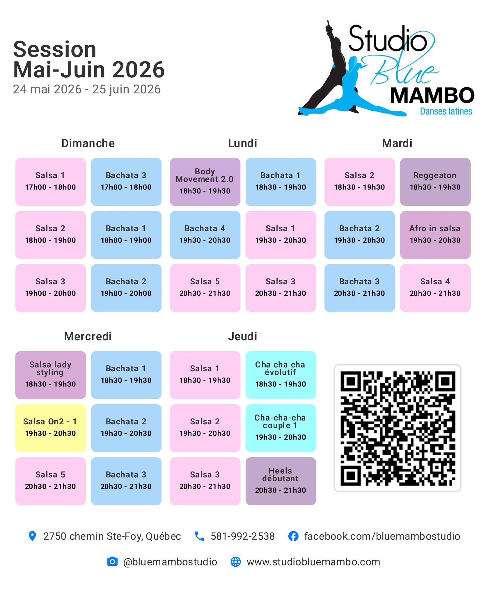 💙 SEMAINE PORTES OUVERTES COURS GRATUITS 💙