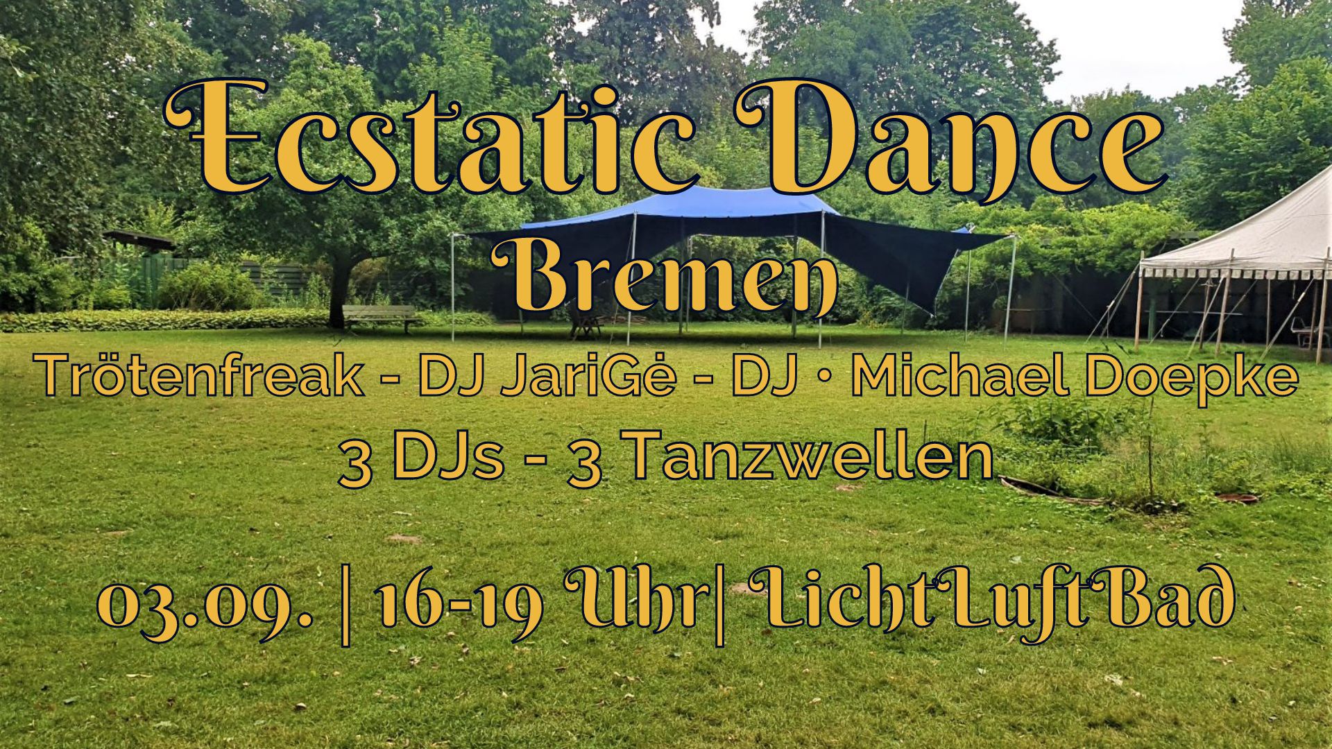 Ecstatic Dance Bremen - Yoga Leila - Trötenfreak DJ JariGe DJ Michael Doepke - Chill Oliver Cello