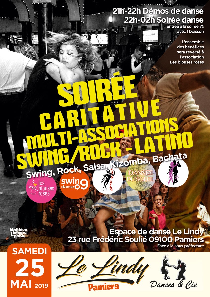 Soirée caritative multi-associations Swing, Rock, Salsa, Kizomba