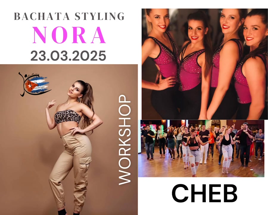 ⚜️CHEB⚜️TANEČNÍ WORKSHOP , NORA❣️BACHATA LADY 💃