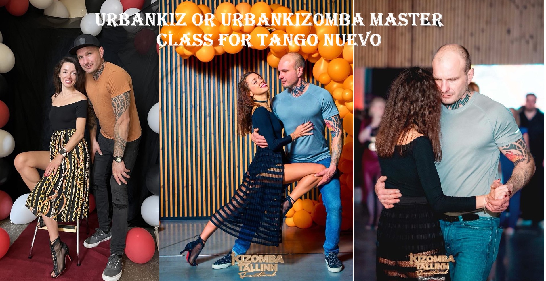 UrbanKiz or UrbanKizomba master class for tango nuevo. Julia and Rudolf