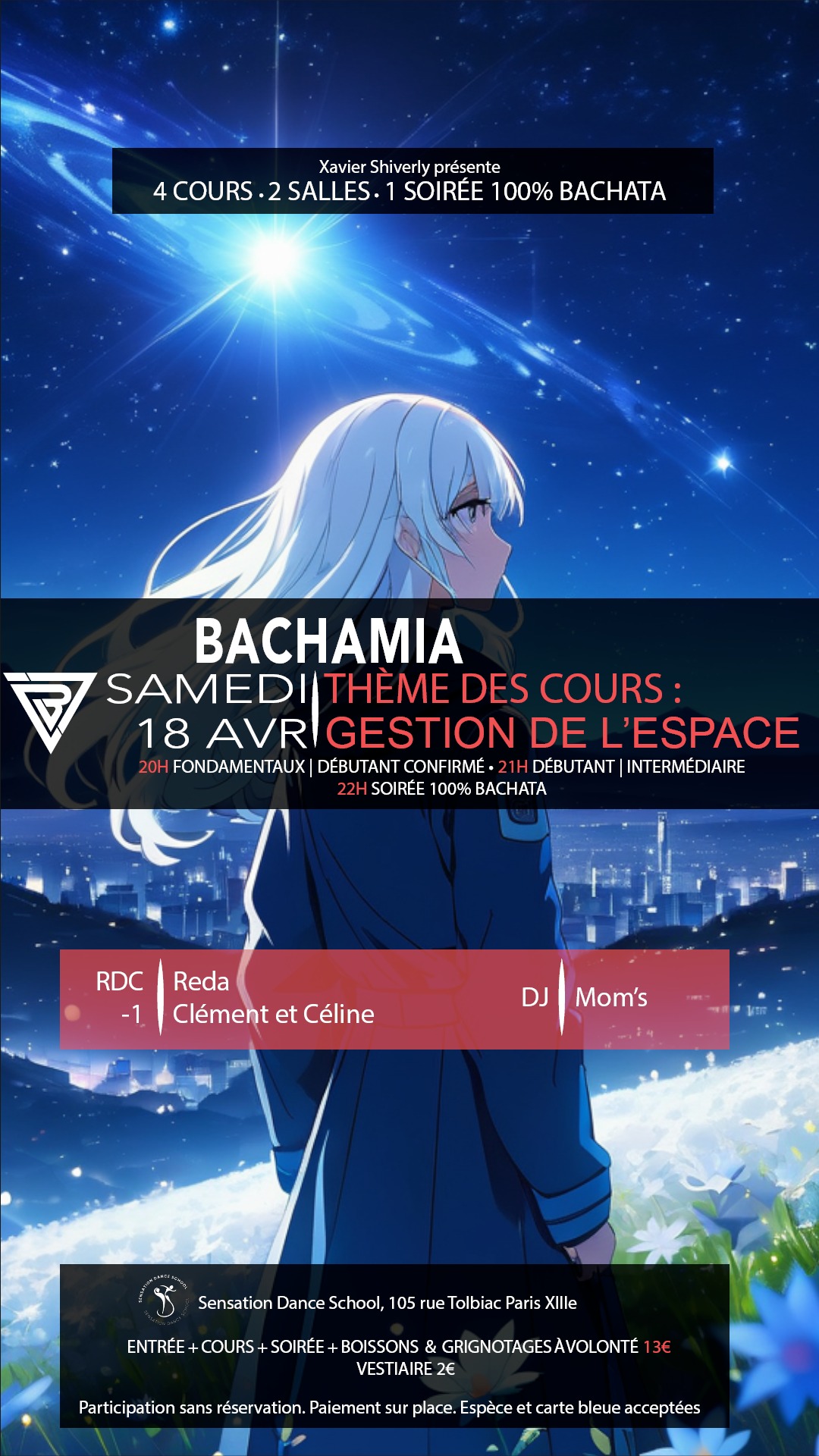 Bachamia gestion de l'espace de danse - Reda - Clément et Céline - DJ Mom's