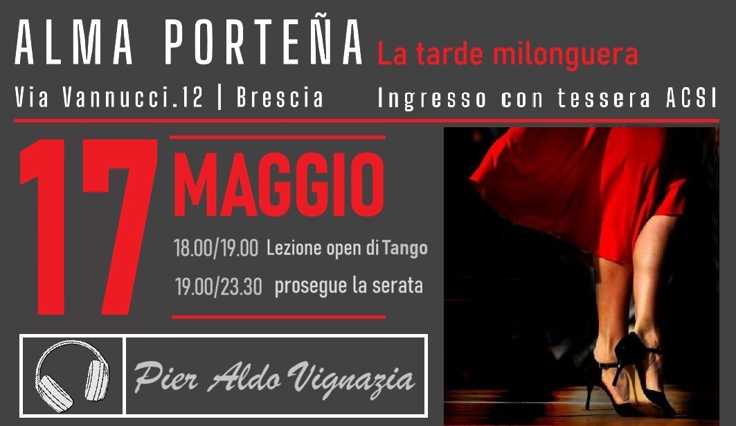 La Tarde milonguera con lezione open