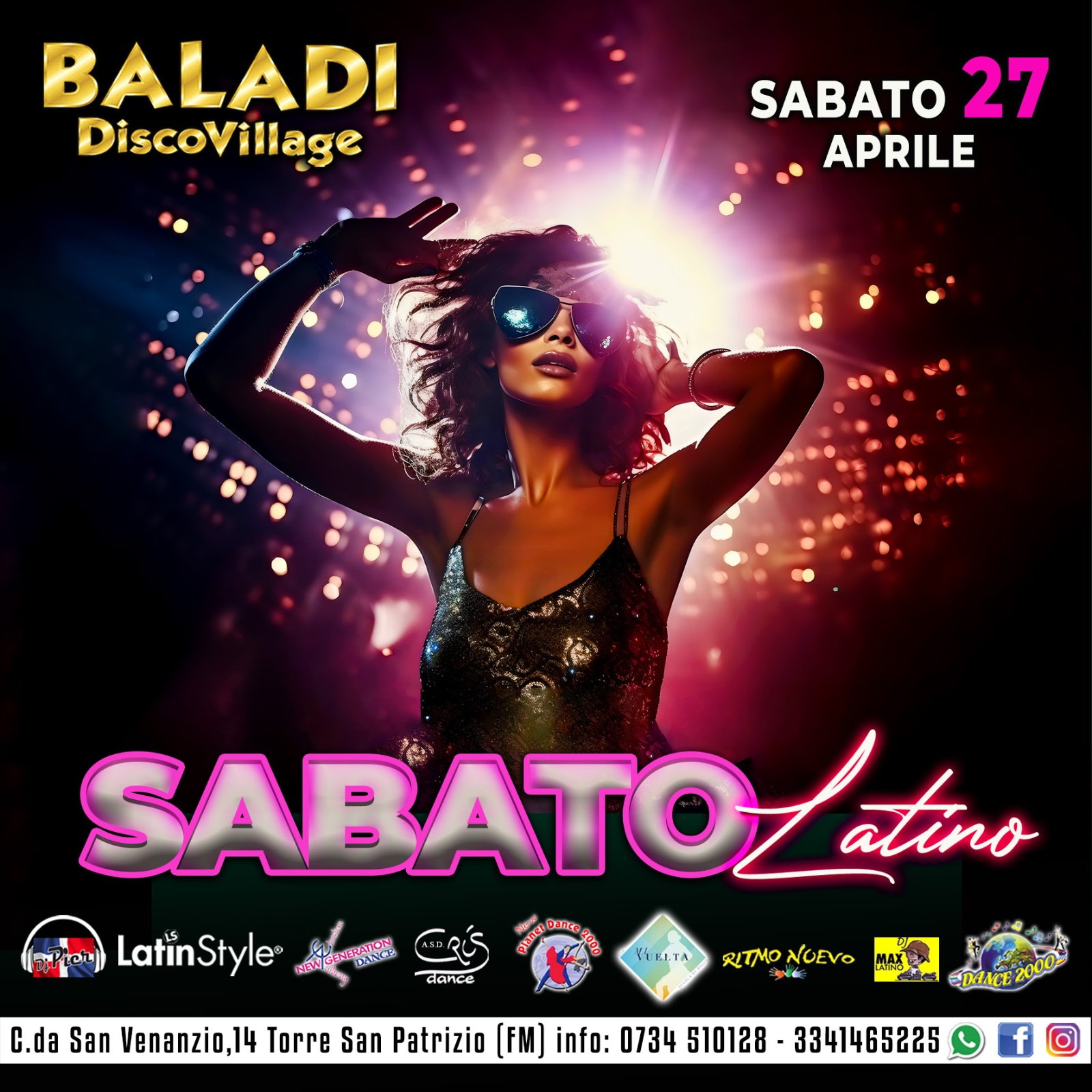 IL SABATO LATINO @ BALADI Disco Village Cena Dopocena