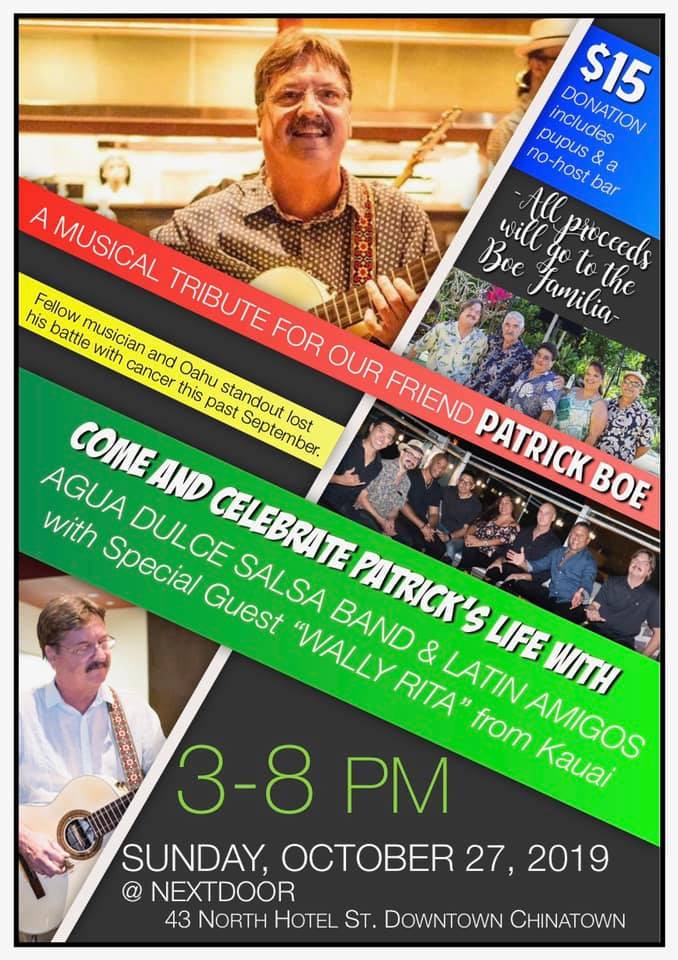 Sunday Salsa Bash Fundraiser for "Patrick Boe"