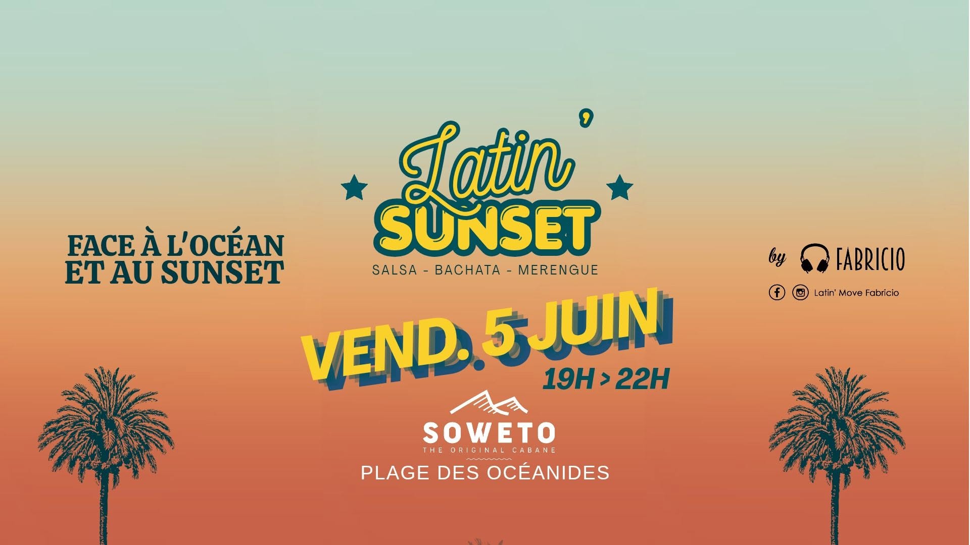 LATIN'SUNSET face à l'océan et au sunset à Capbreton