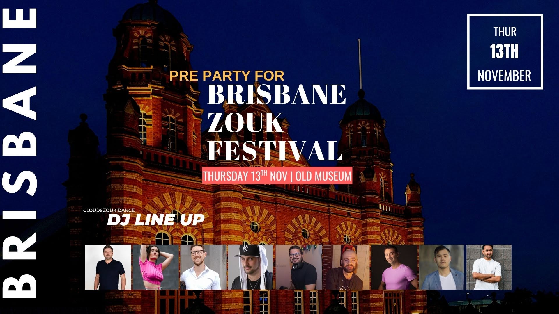 Pre-Party Thur 13th Brisbane Zouk Festival 2026