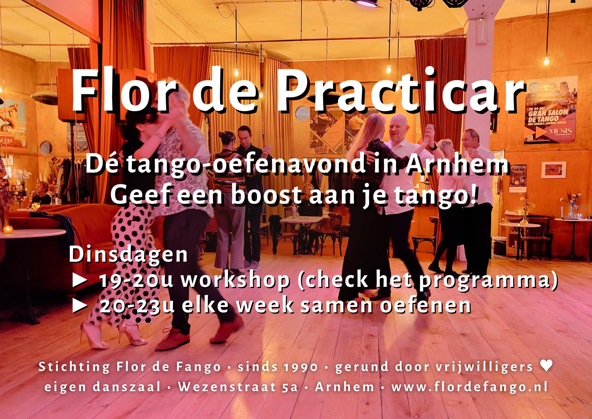 DI Flor de Practicar: dé tango-oefenavond in Arnhem