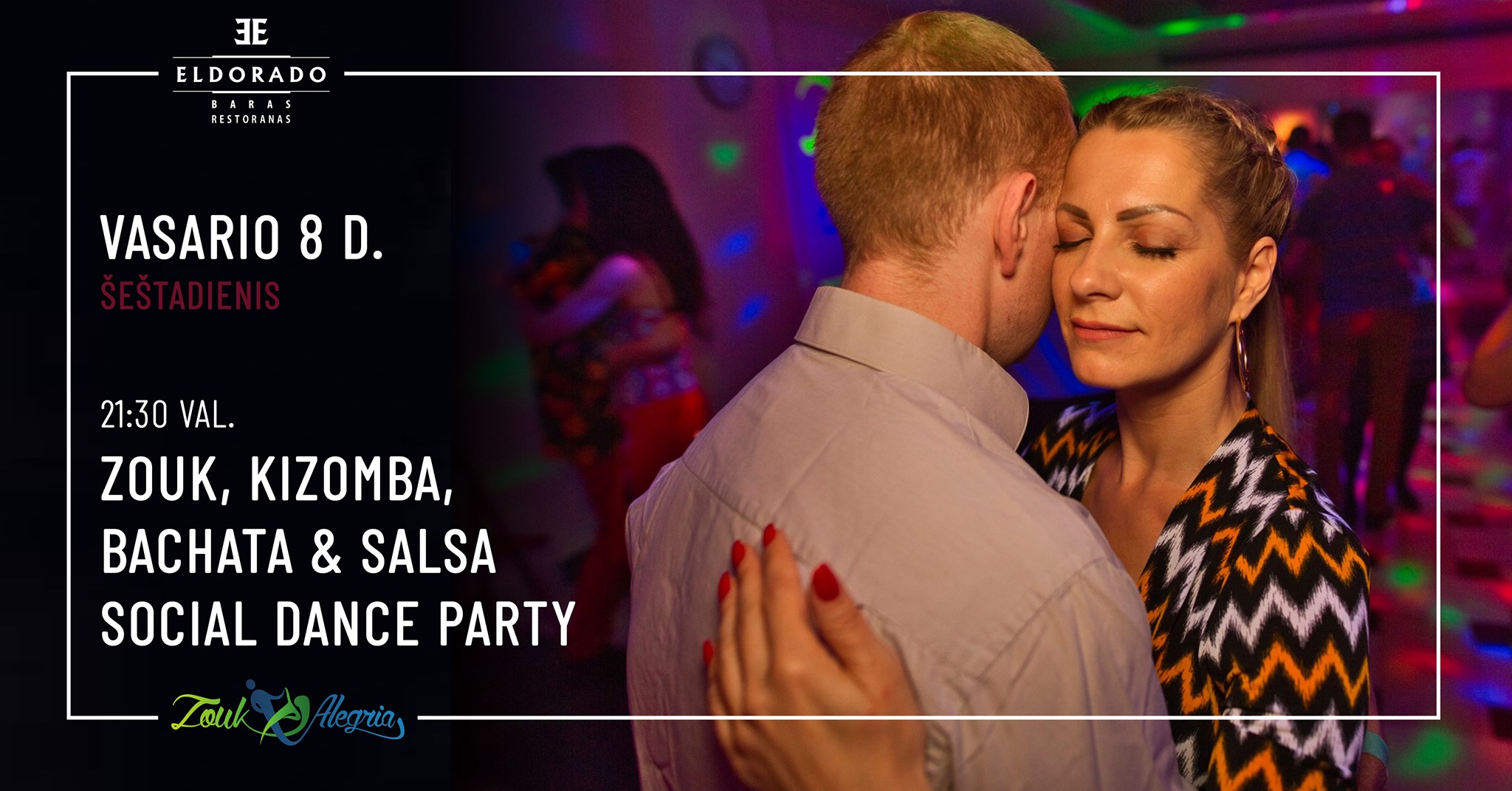 Social dance party with Zouk Alegria
