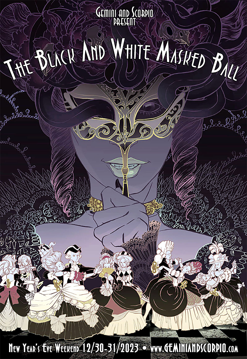 12.30-31: The Black And White Masked Ball New Year's Eve