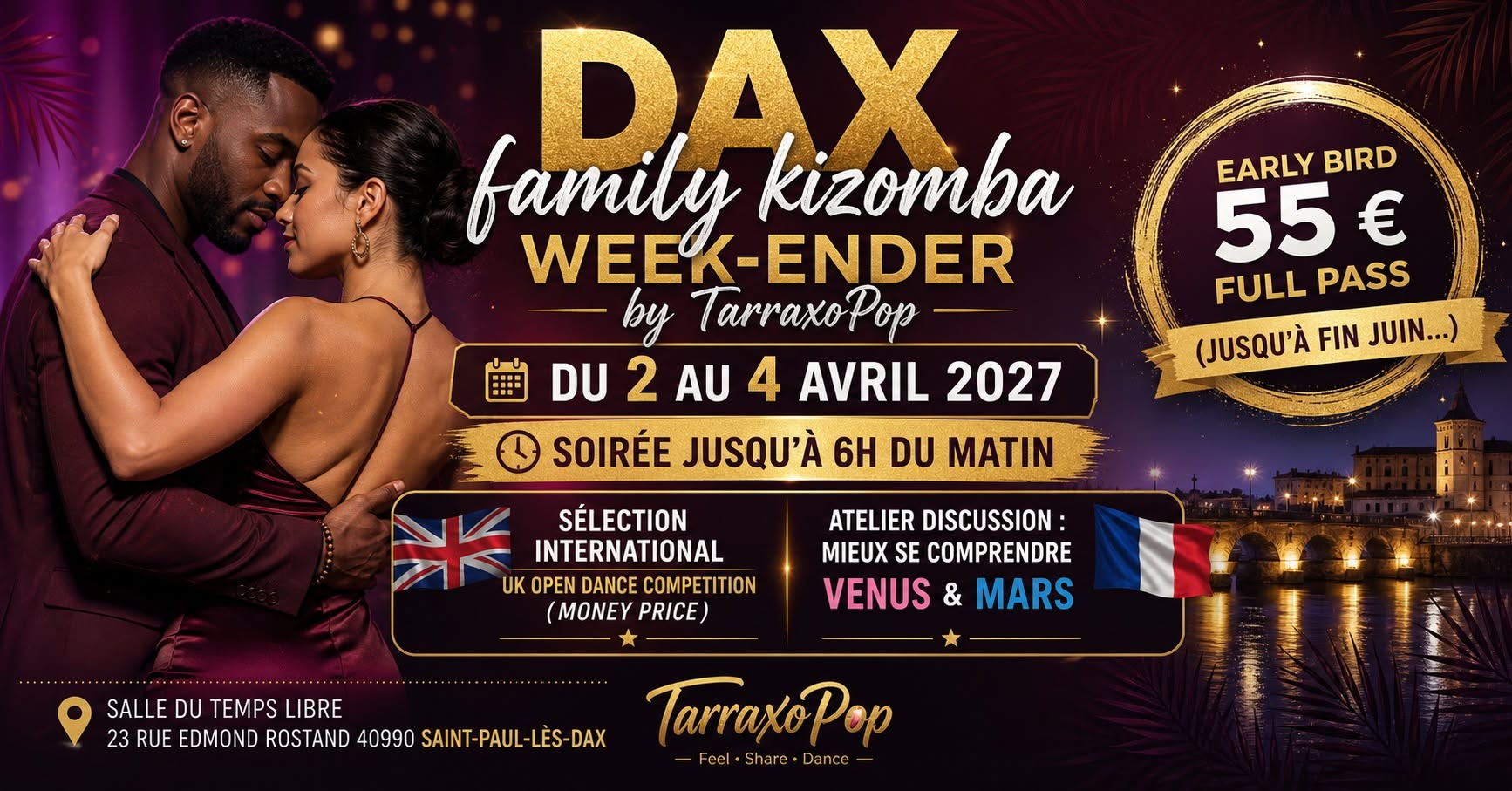 🇫🇷🇬🇧 Dax Family Kizomba Week-ender🇬🇧🇫🇷