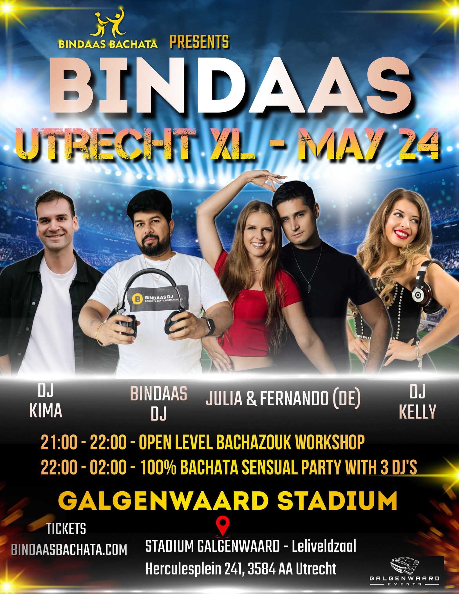 BINDAAS UTRECHT XL - STADIUM GALGENWAARD (Leliveldzaal) MAY 24