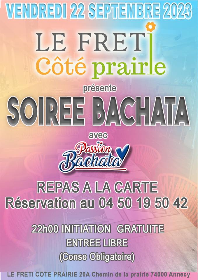 SOIRÉE BACHATA - LE FRETI CÔTÉ PRAIRIE