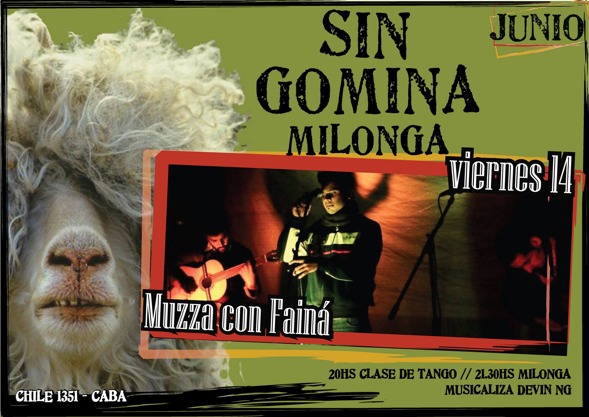 Viernes 14 - Muzza con Fainá en la Sin Gomina!