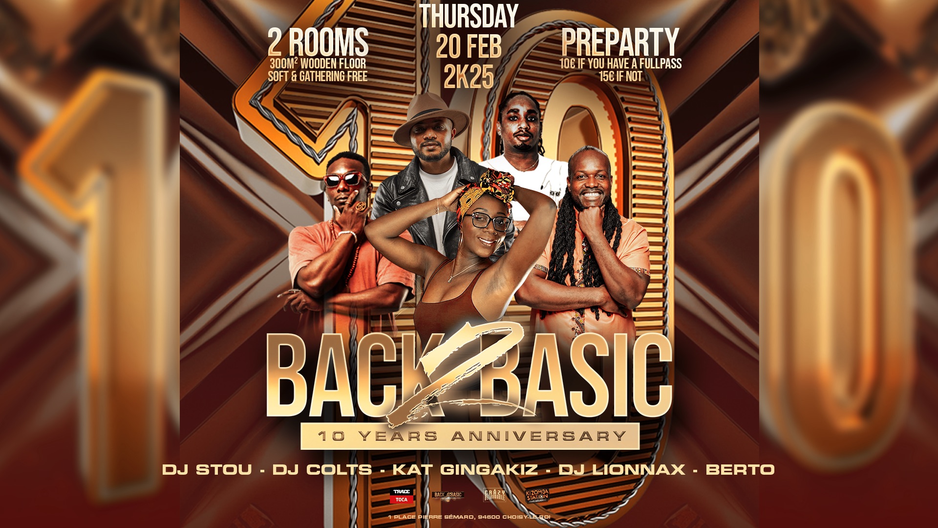 Pre-Party Back 2 Basic Kizomba 10 years Anniversary 20 Feb 2025