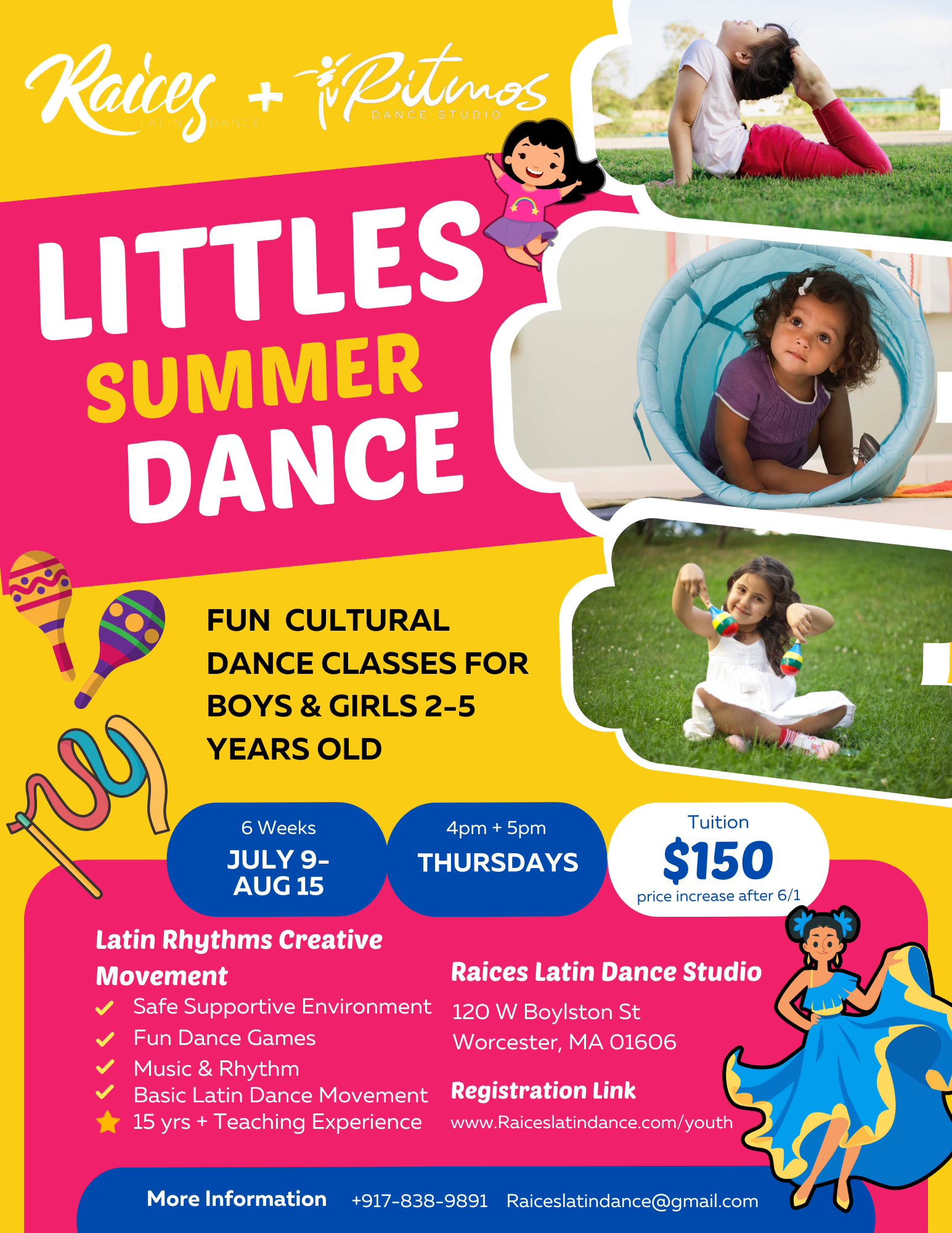 Raices + Ritmos 6 Week Littles Summer Dance