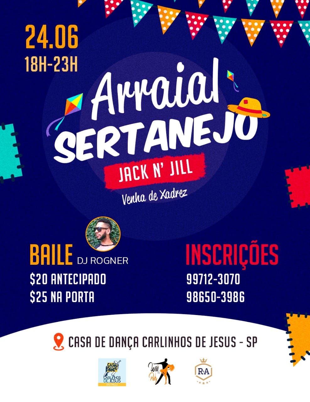 Arraial Sertanejo - Baile e Jack n' Jill