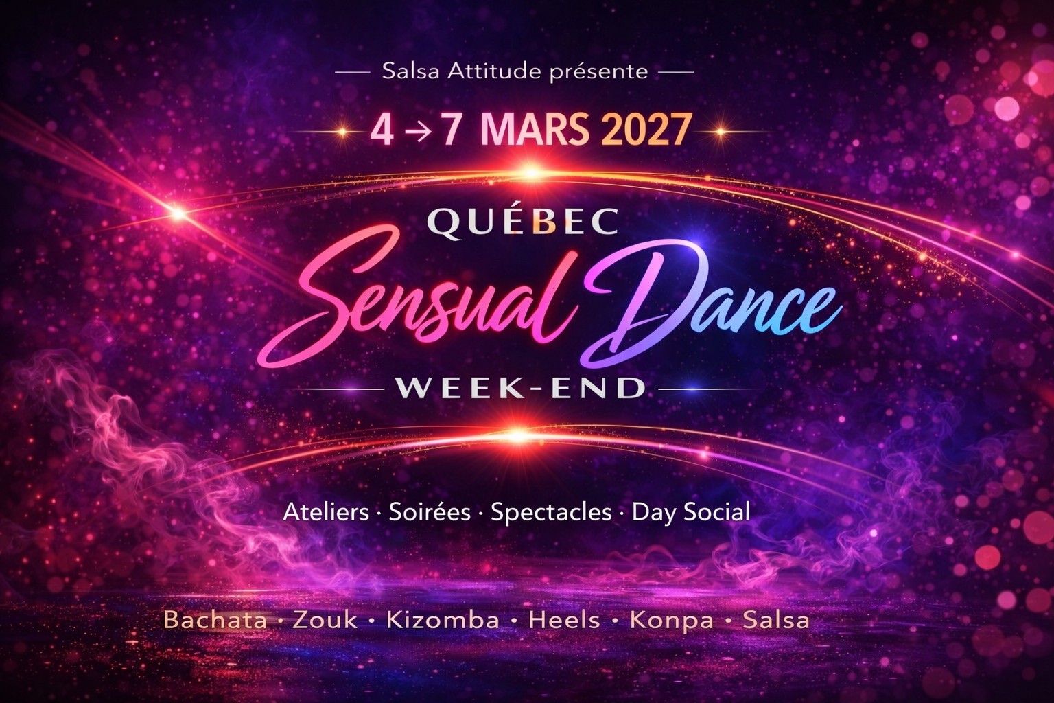 Québec Sensual Dance Week-end - 9e Édition 2027