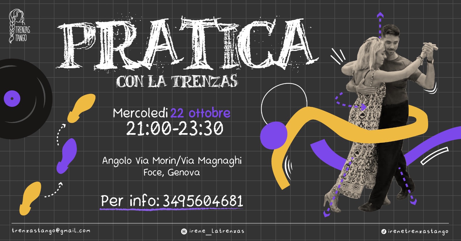 Pratica di Tango Argentino con la Trenzas - Genova
