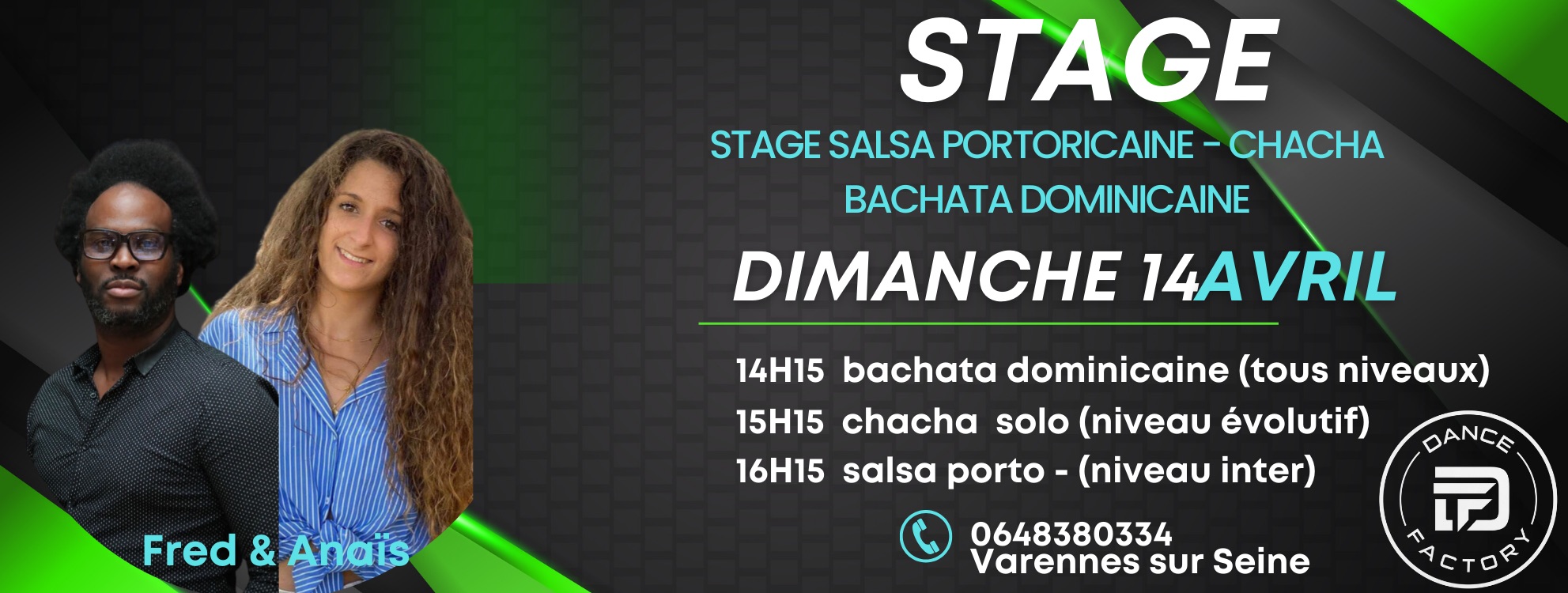 Stage Salsa Porto Chacha Dominicaine