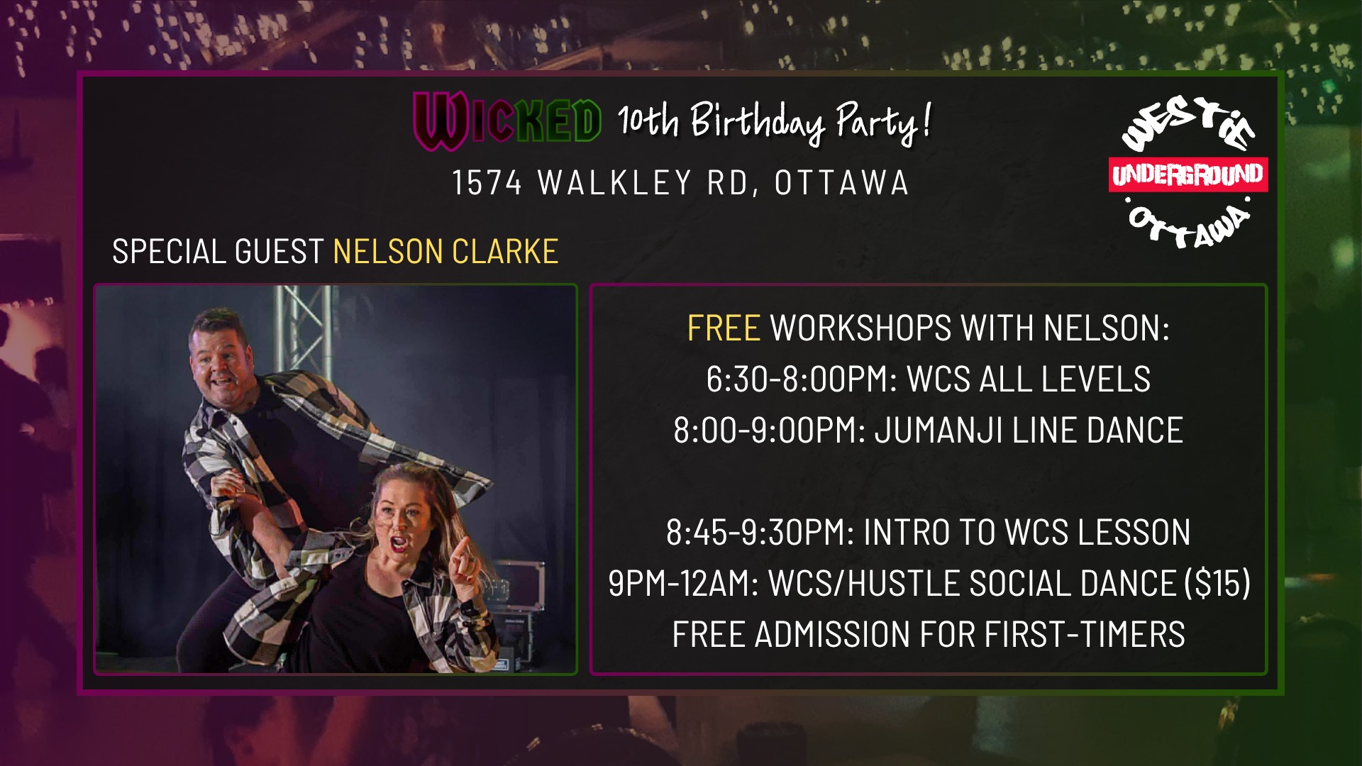 Westie Underground 10th Birthday Workshops and Social