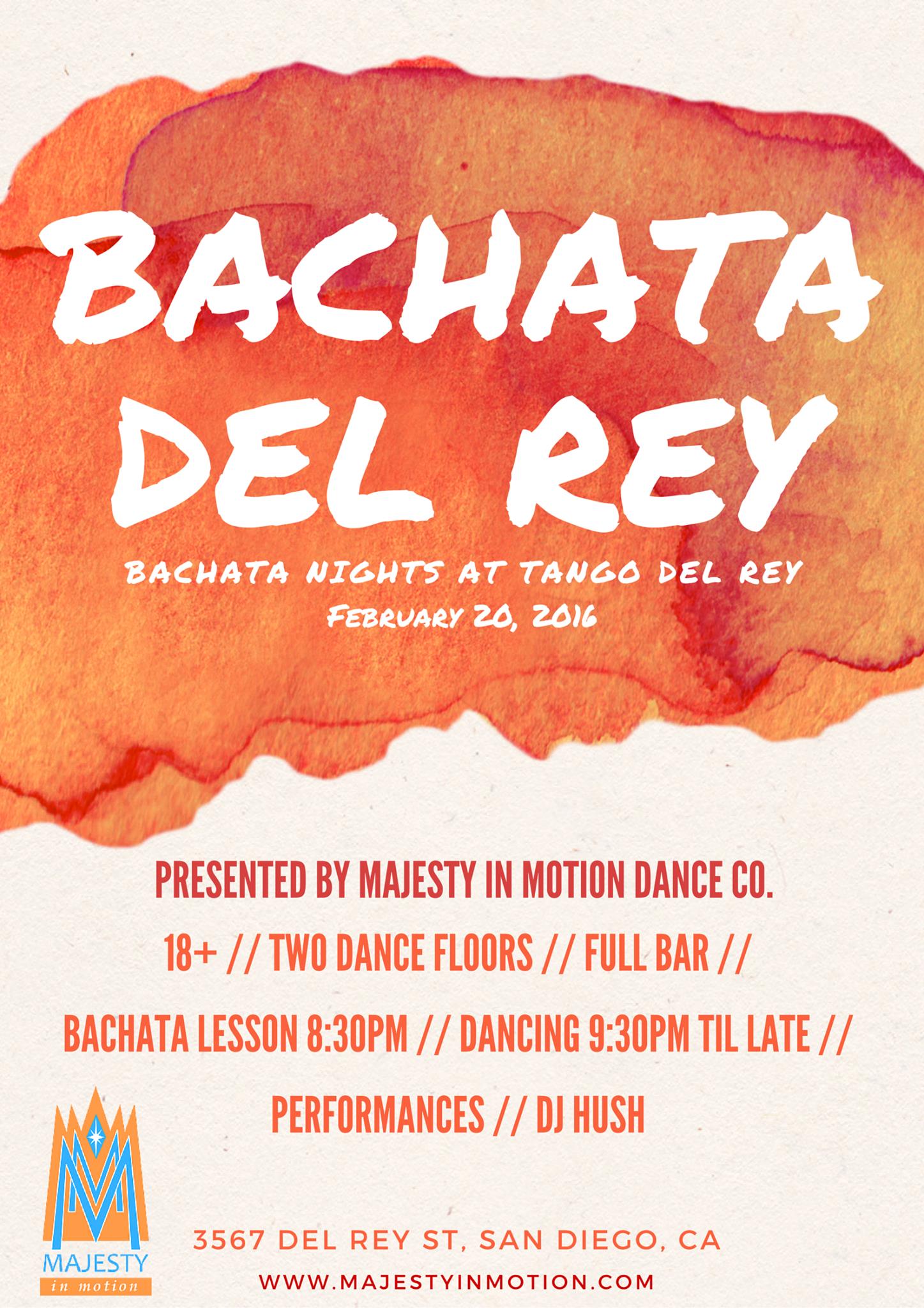 Bachata Del Rey Bachata Nights at Tango Del Rey ✮ GRAND OPENING ✮