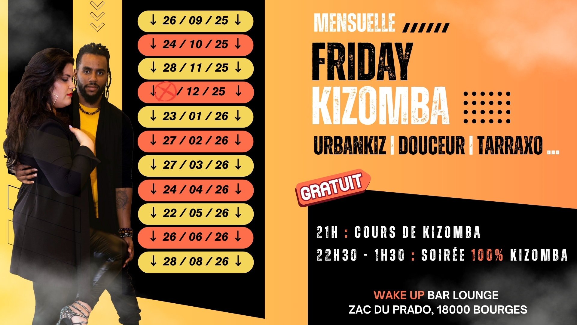 Friday Kizomba (Mensuelle)