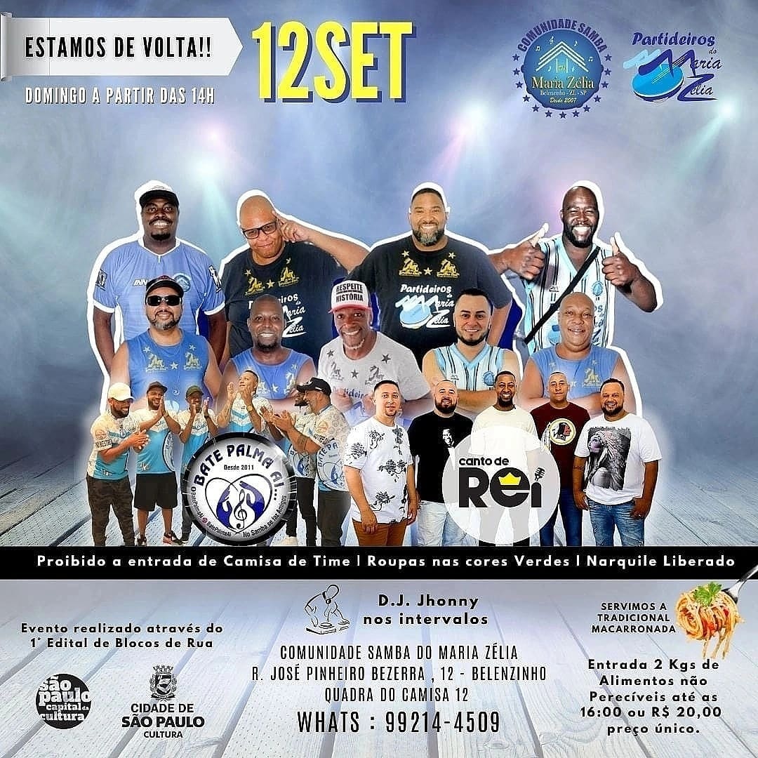 Evento de Comunidade Samba do Maria Zélia