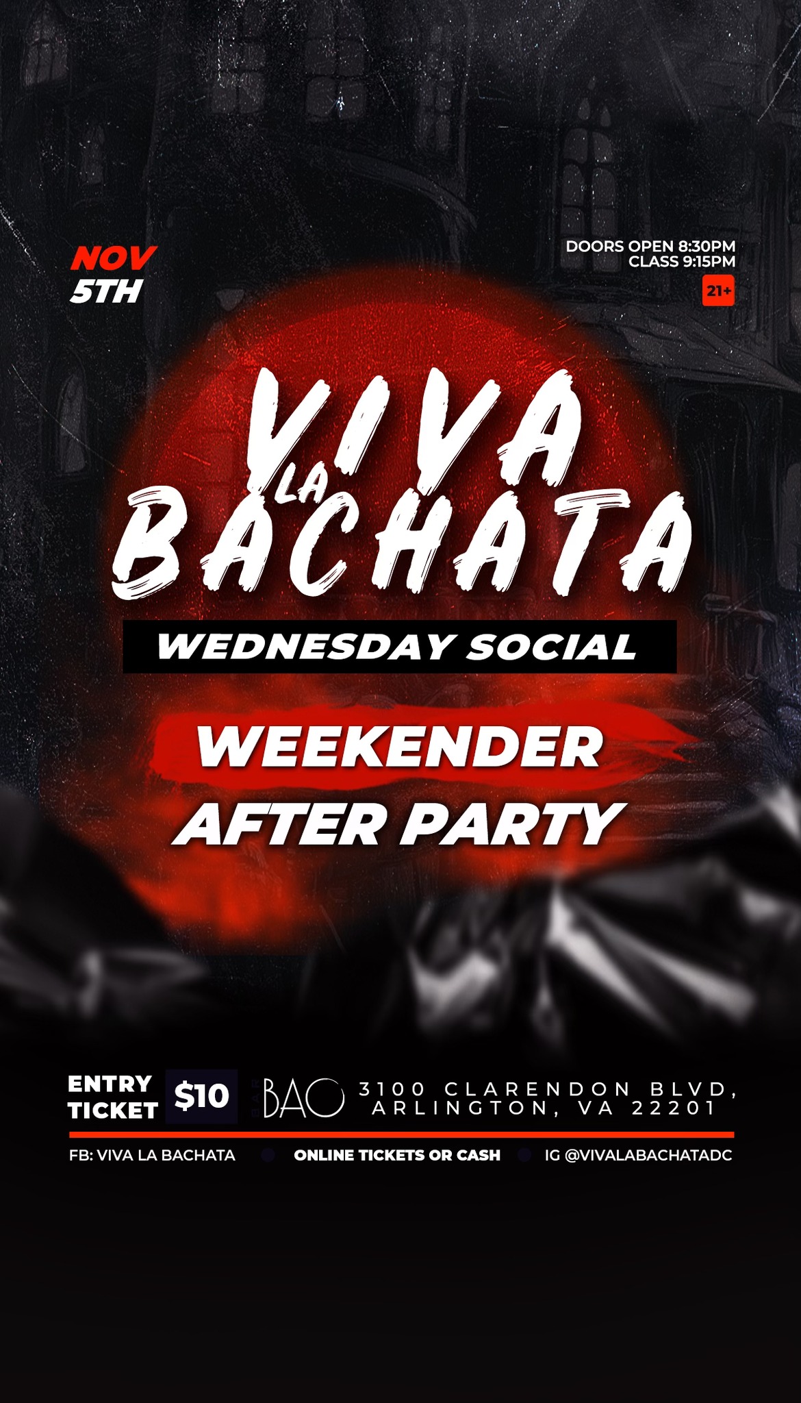 🔴Viva La Bachata Wednesday Social-VLBW After Party🎈