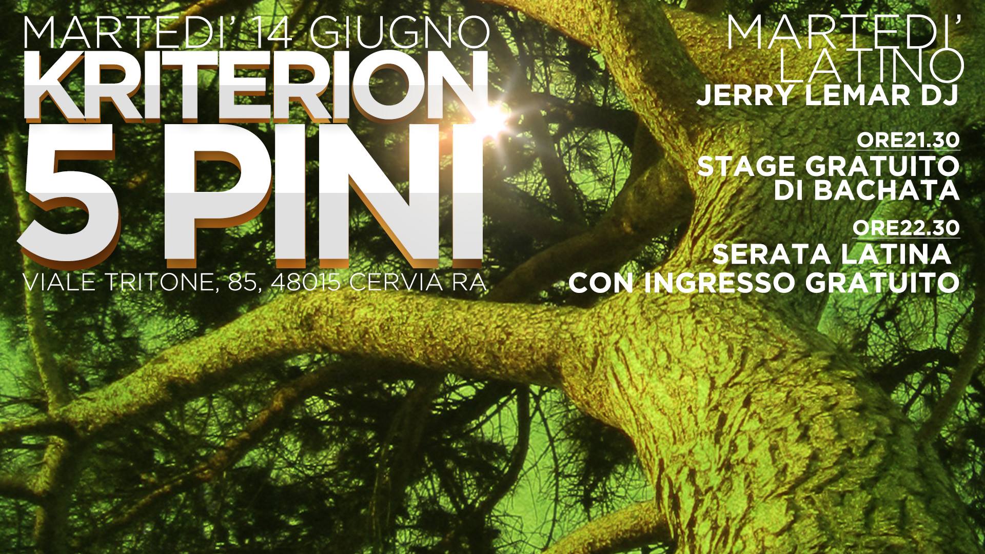 5 Pini, Il Martedi' Latino!