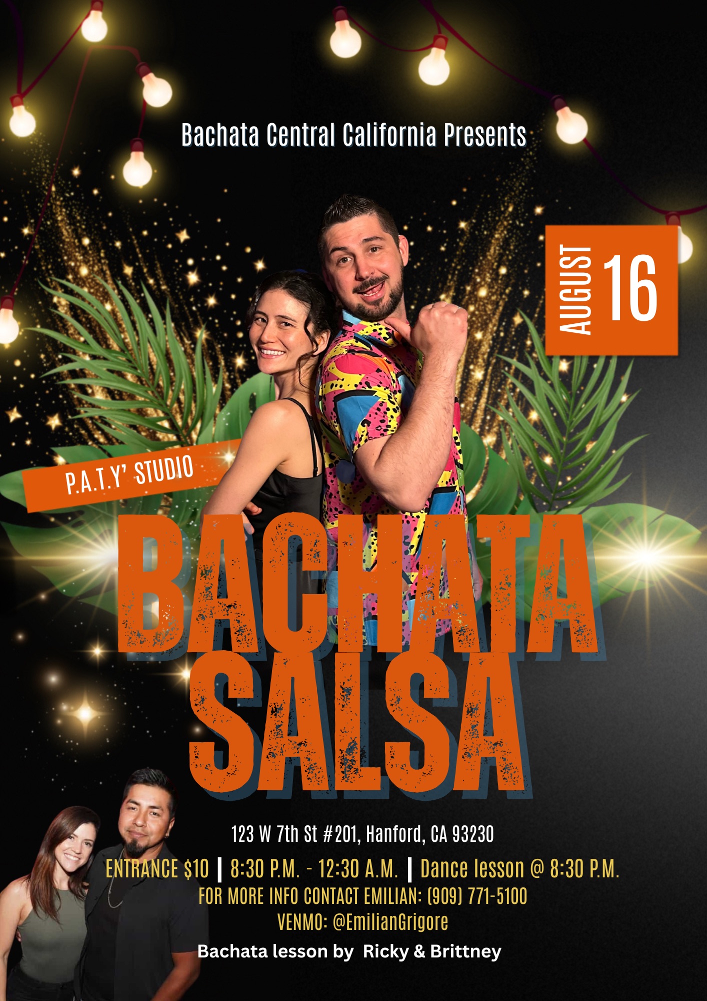 Bachata Salsa Social @P.A.T.Y’Studio