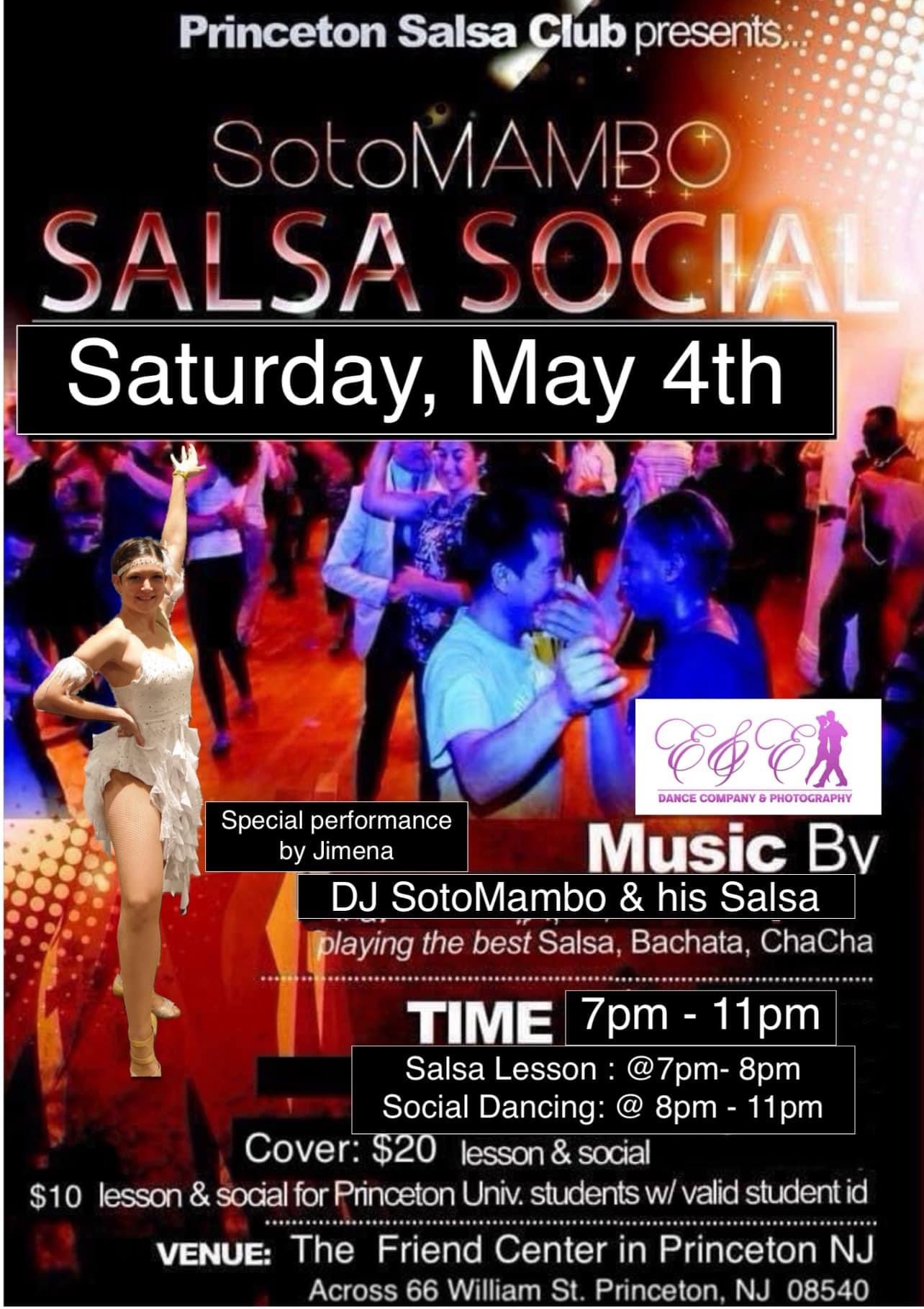 SotoMambo Salsa Social, Saturday May 4th