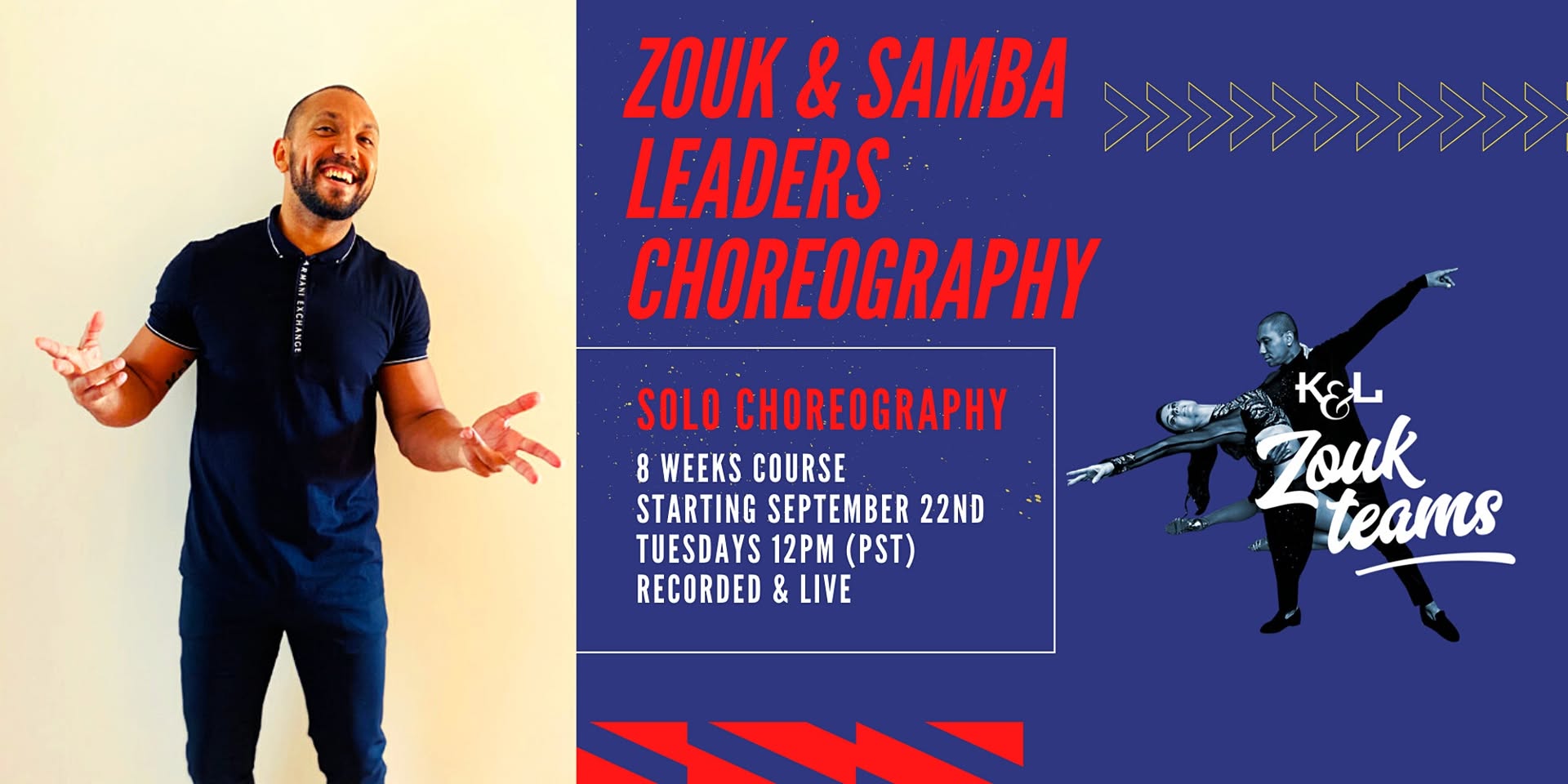 Zouk and Samba Leaders Solo Choreography Course