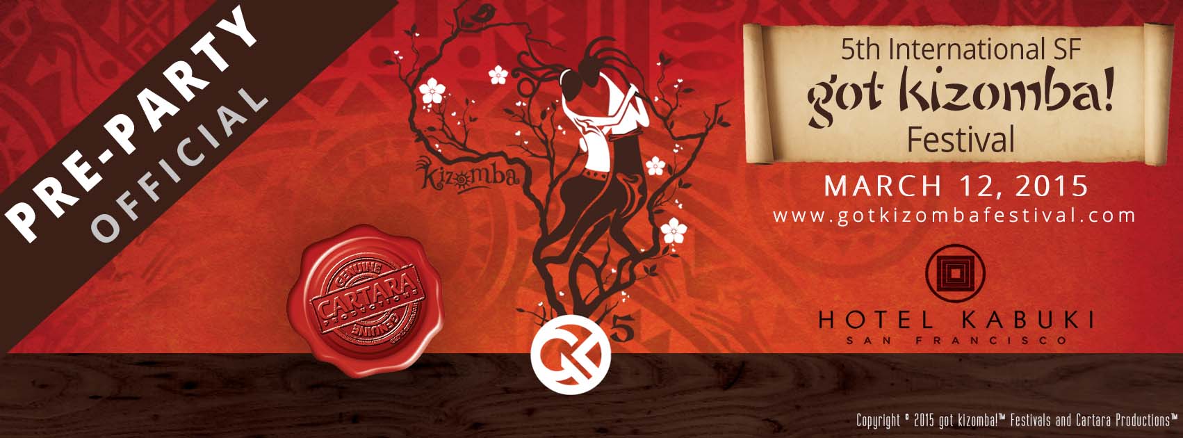 5th International SF got kizomba! Festival Official Pre-Party!!!