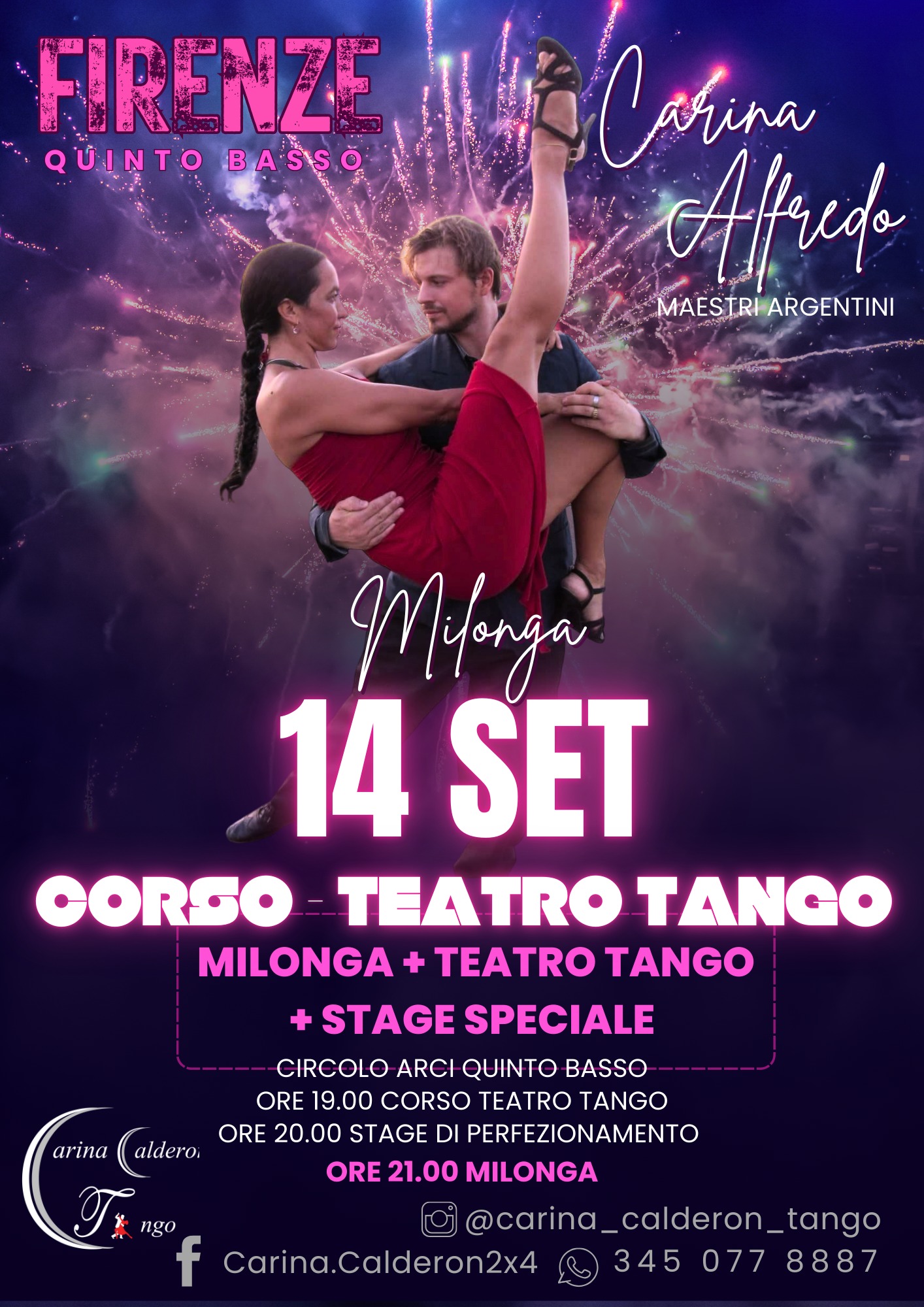 Tango Argentino Sesto Fiorentino - Carina Calderon - Tango Teatro