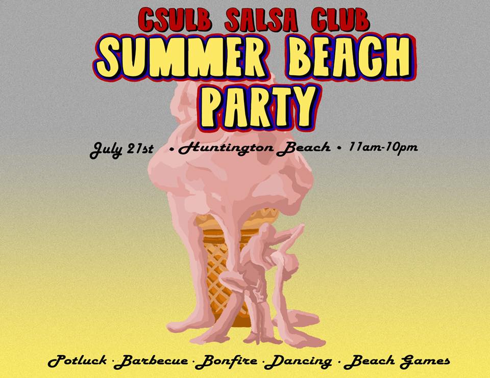 Long Beach State Salsa Club's Annual Beach Party!