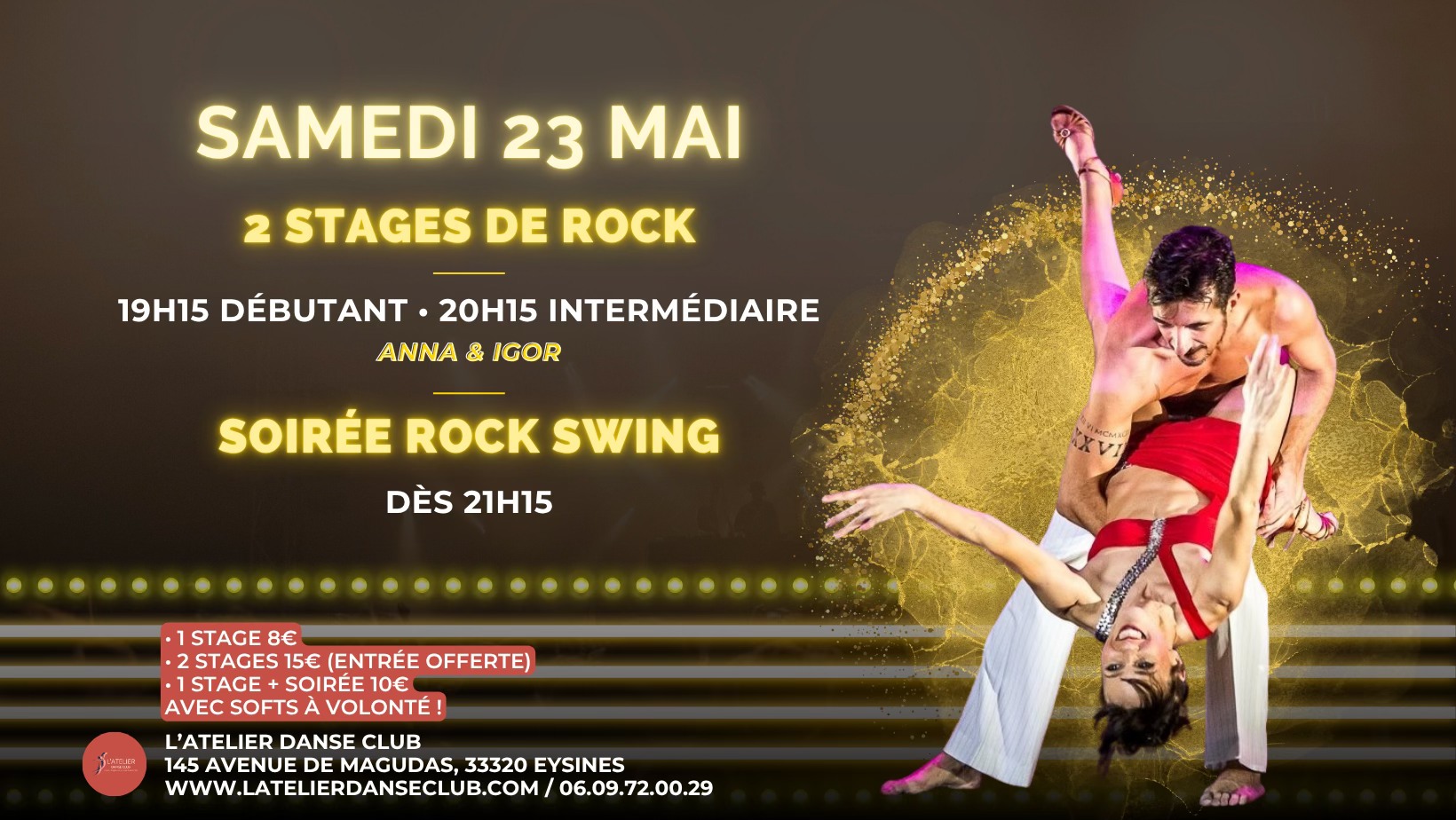 2 stages de Rock et Soirée Rock Swing