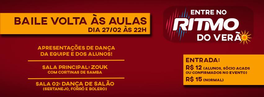 Baile de Volta às Aulas - RITMO Floripa