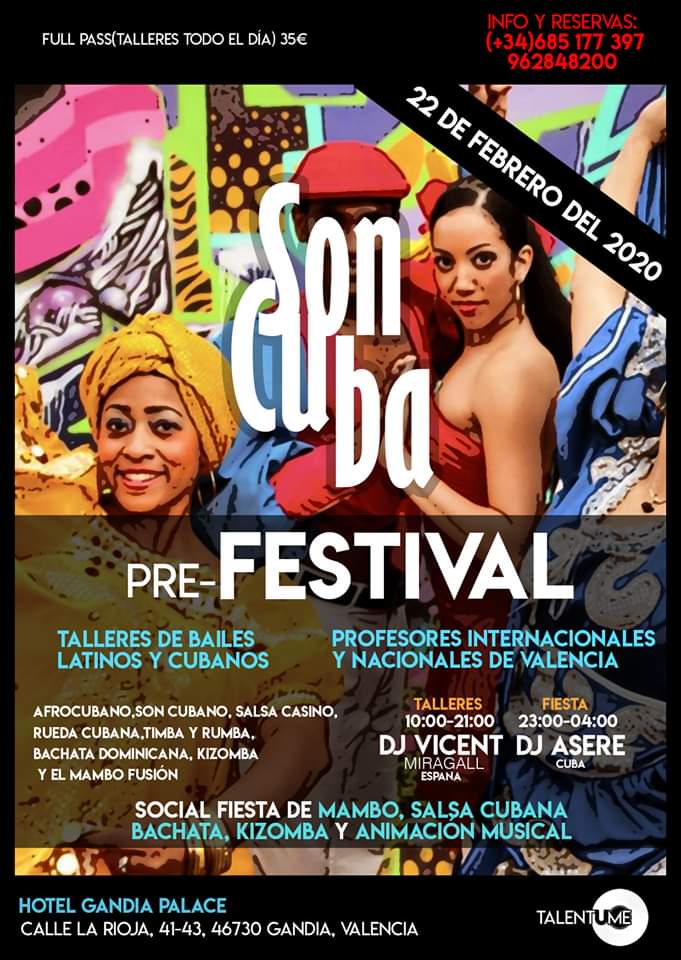 SONCUBA PRE-FESTIVAL de Bailes en Gandia, Valencia, España