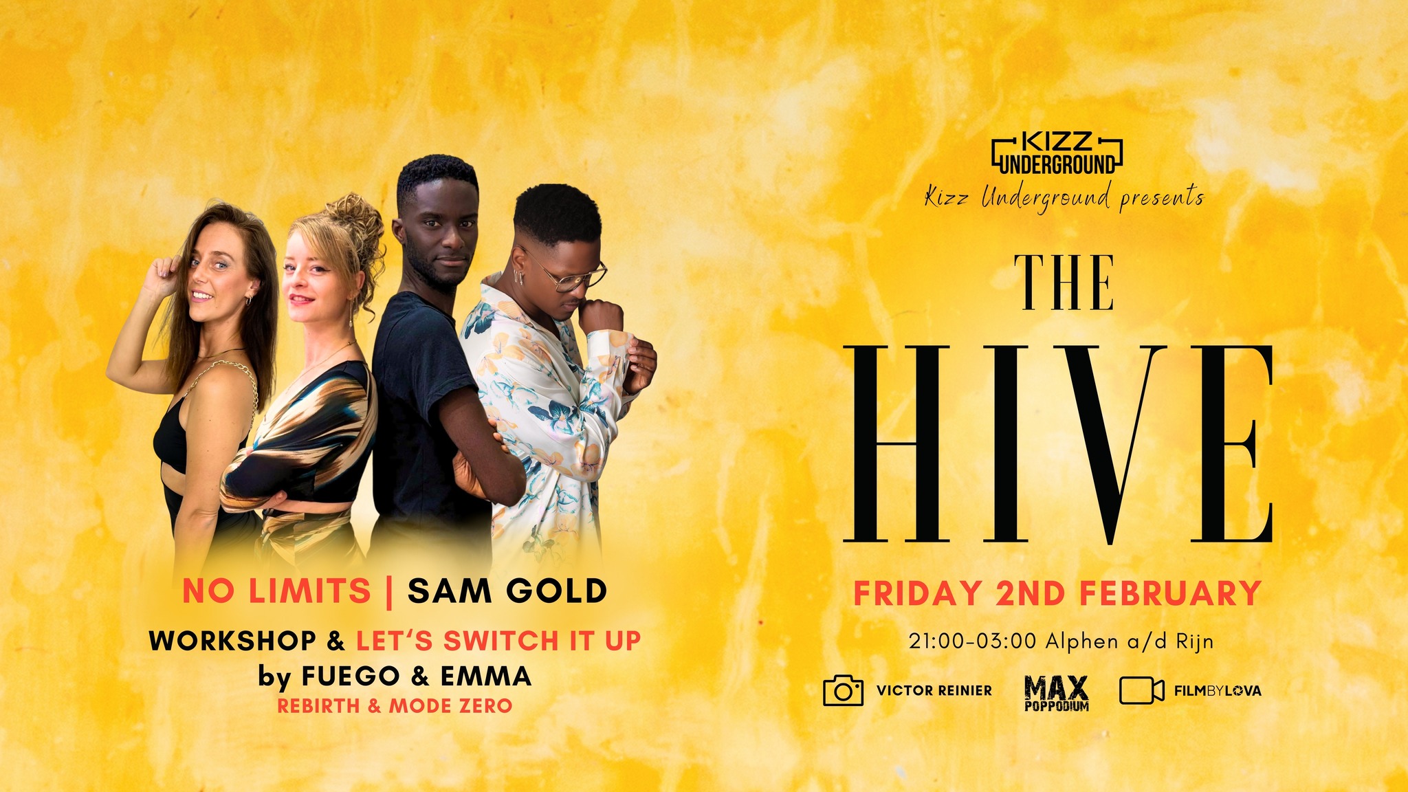 The Hive NO LIMITS x SAM GOLD x FUEGO & EMMA