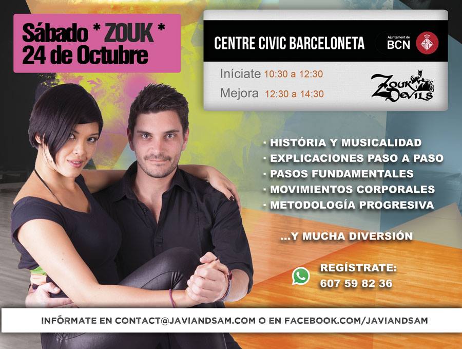 Taller de Zouk para iniciarte y mejorar