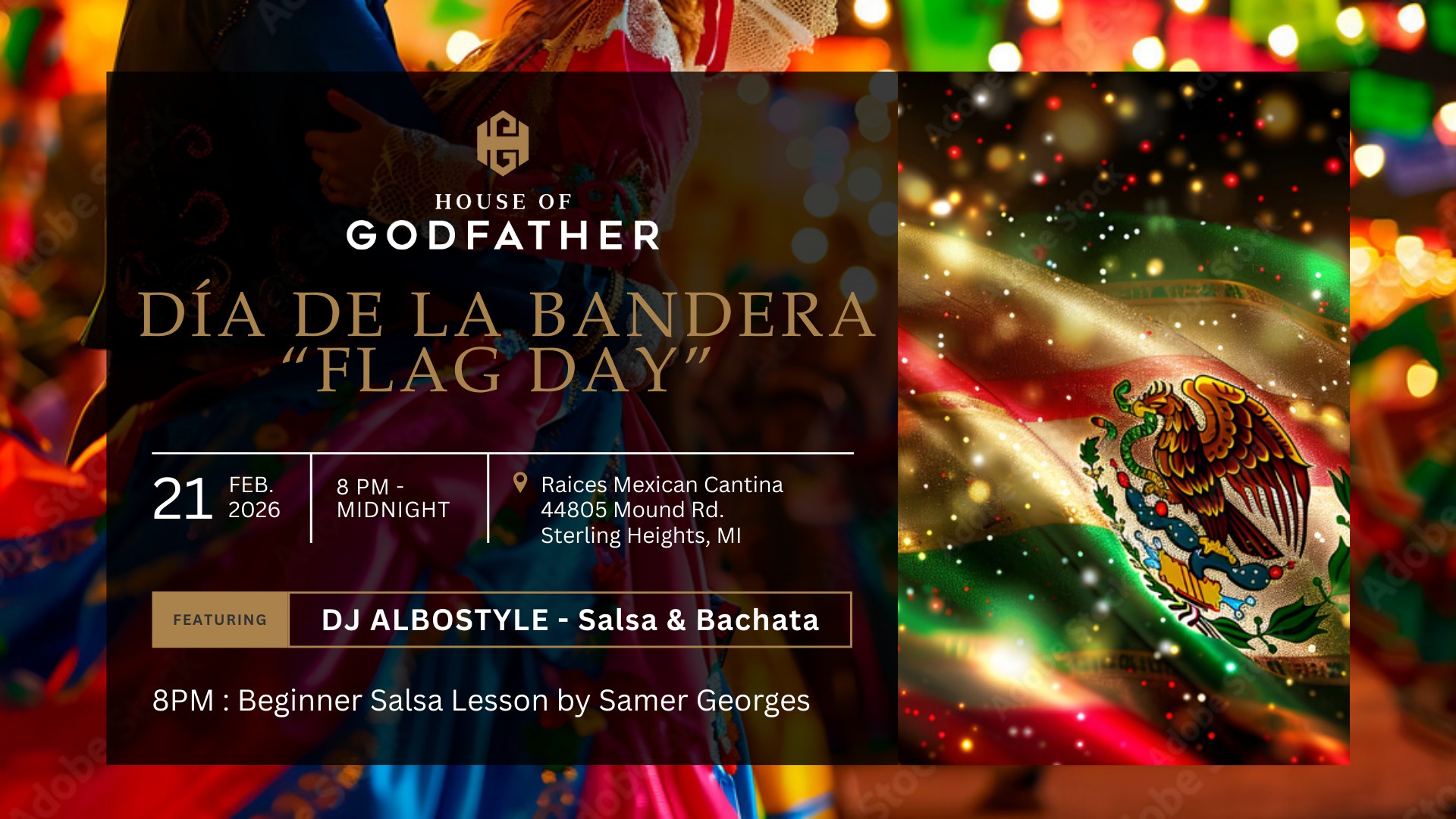 HGF Día de la Bandera Salsa & Bachata Party