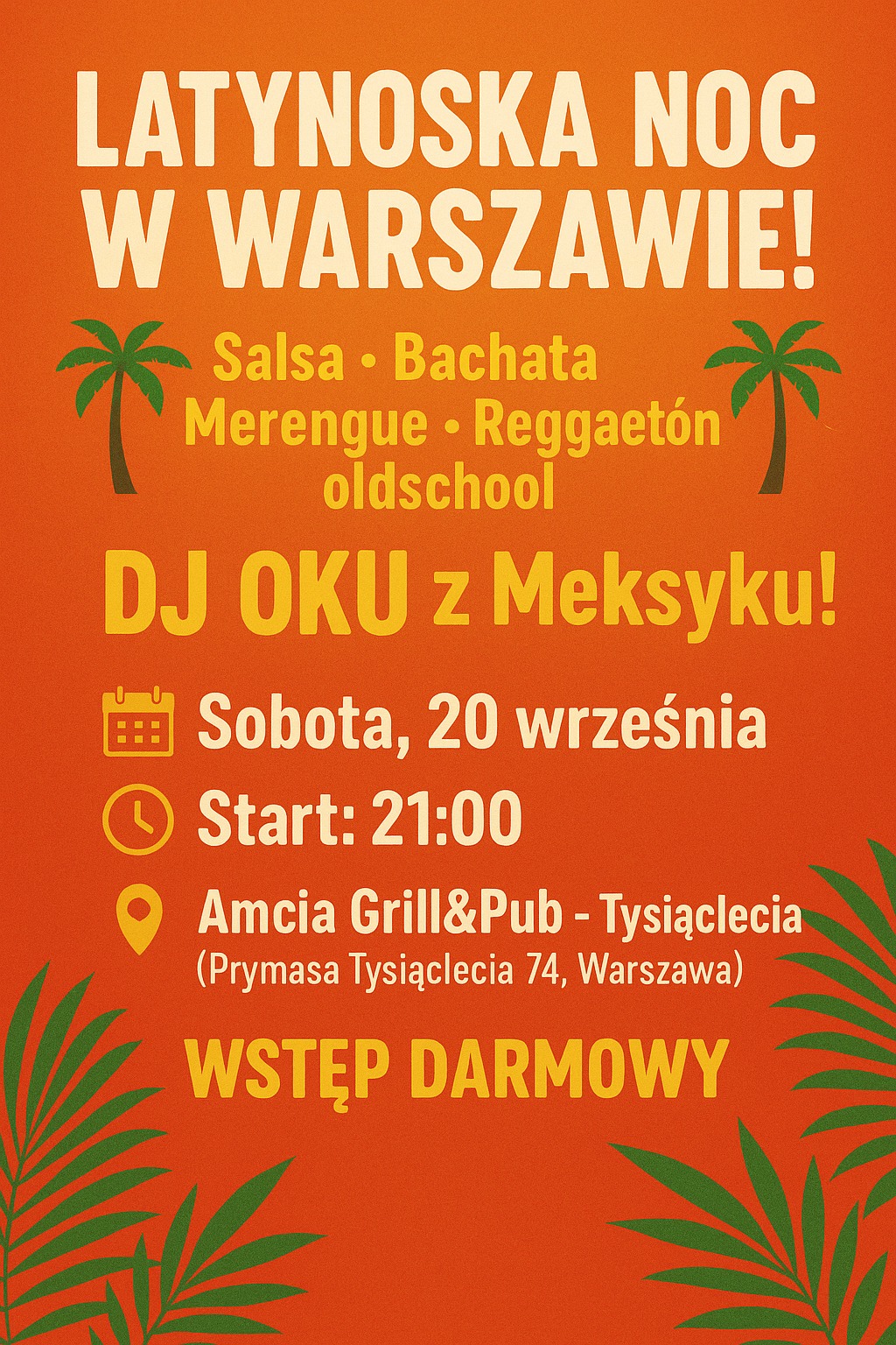 🎉 Latynoska noc w Warszawie! 🎉