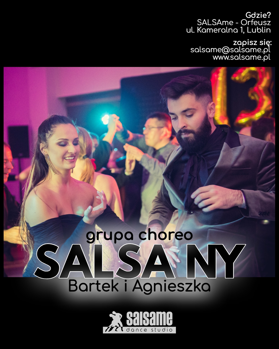 Nabór do grupy choreograficznej SALSA new york Bartek i Agnieszka SALSAme Dance Studio