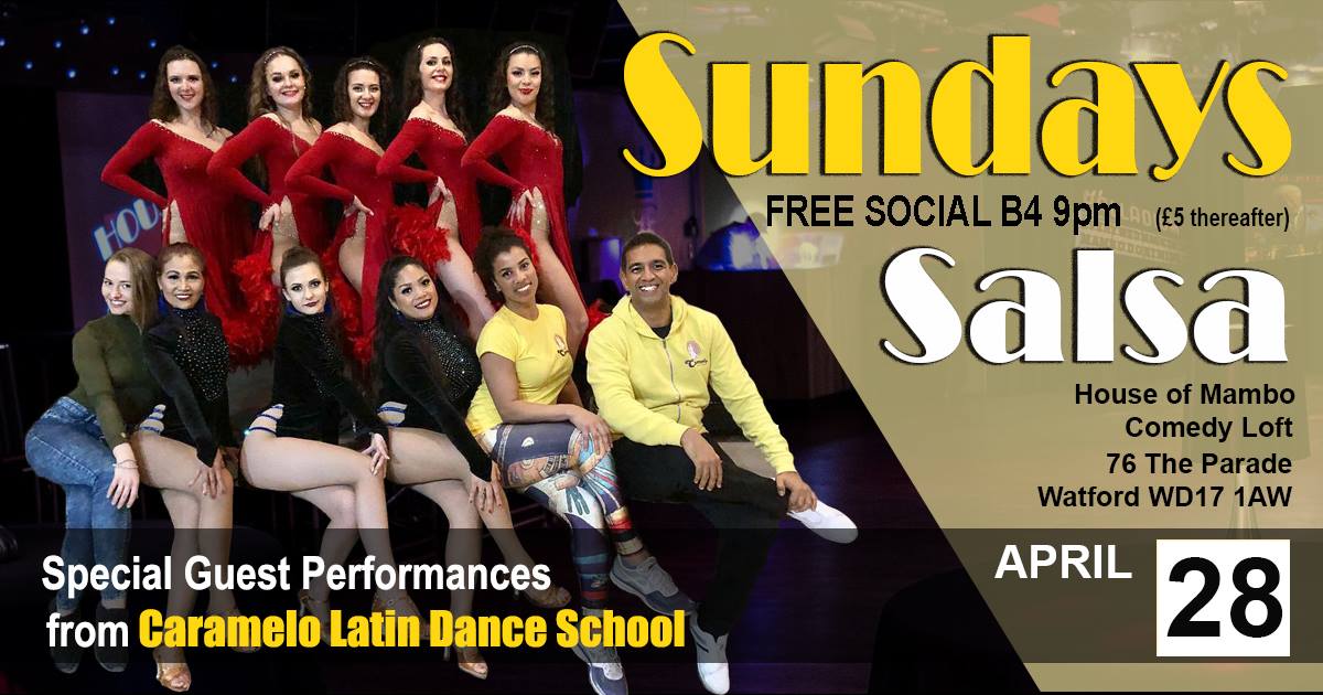 Sundays Mambo - Salsa Classes and Club - Watford
